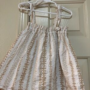 Kids Beige Puakenikeni Patterned Top